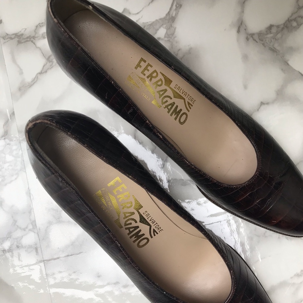 Ferragamo Brown Heels